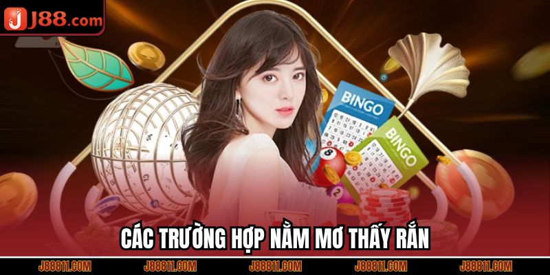 Các trường hợp nằm mơ thấy rắn